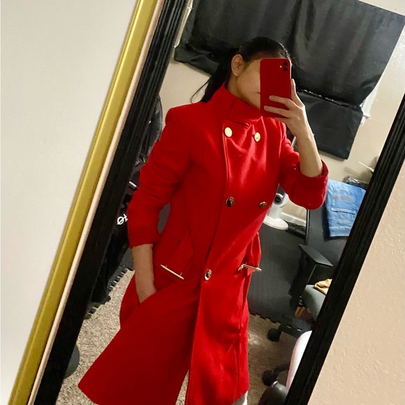 Versace Red trench coat - Picture 6 of 14